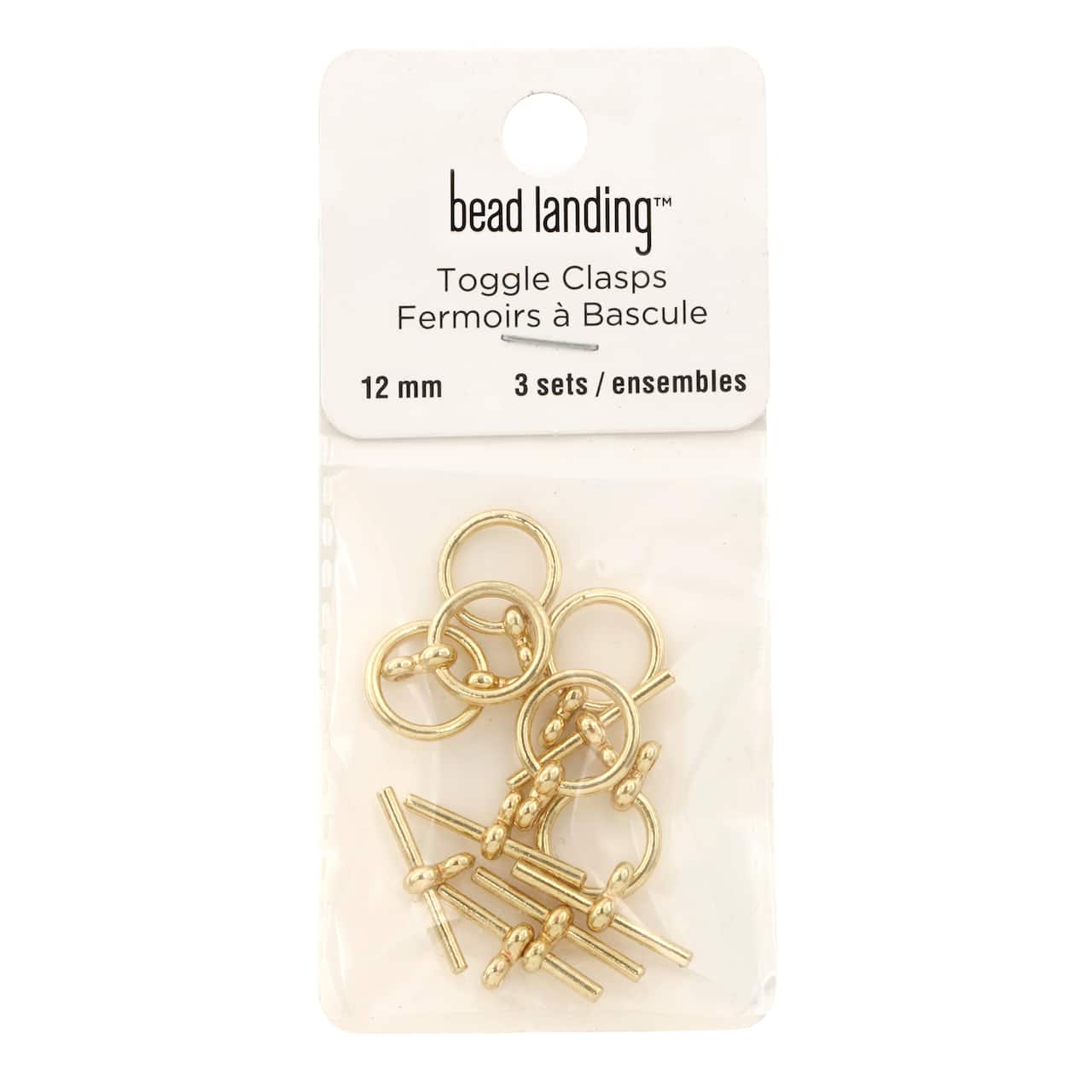 12 Packs: 3 ct. (36 total) 12mm Toggle Clasp Sets by Bead Landing™